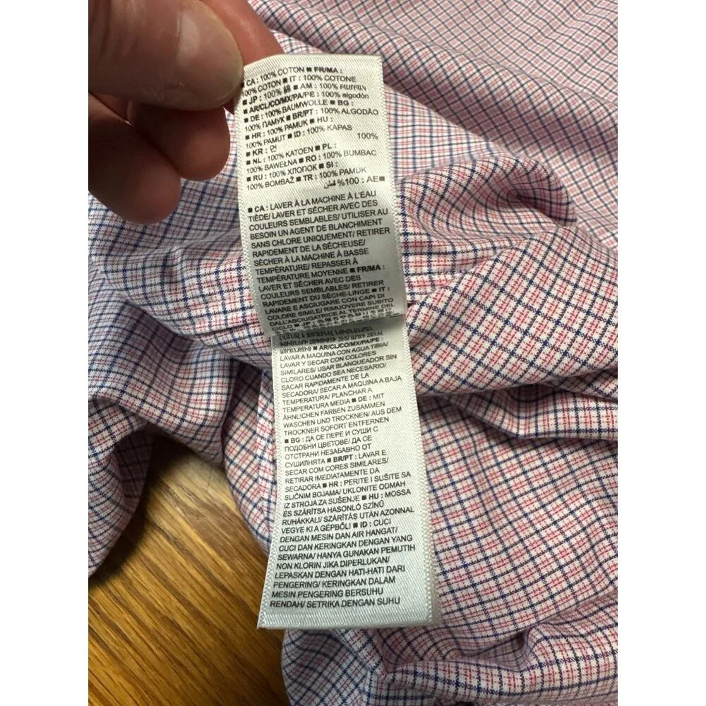 Banana Republic Mens Non-Iron Cotton Standard Fit Button-Down Shirt  Size L